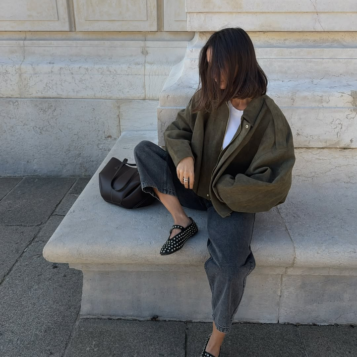Clara™ | Veste en Faux Suede