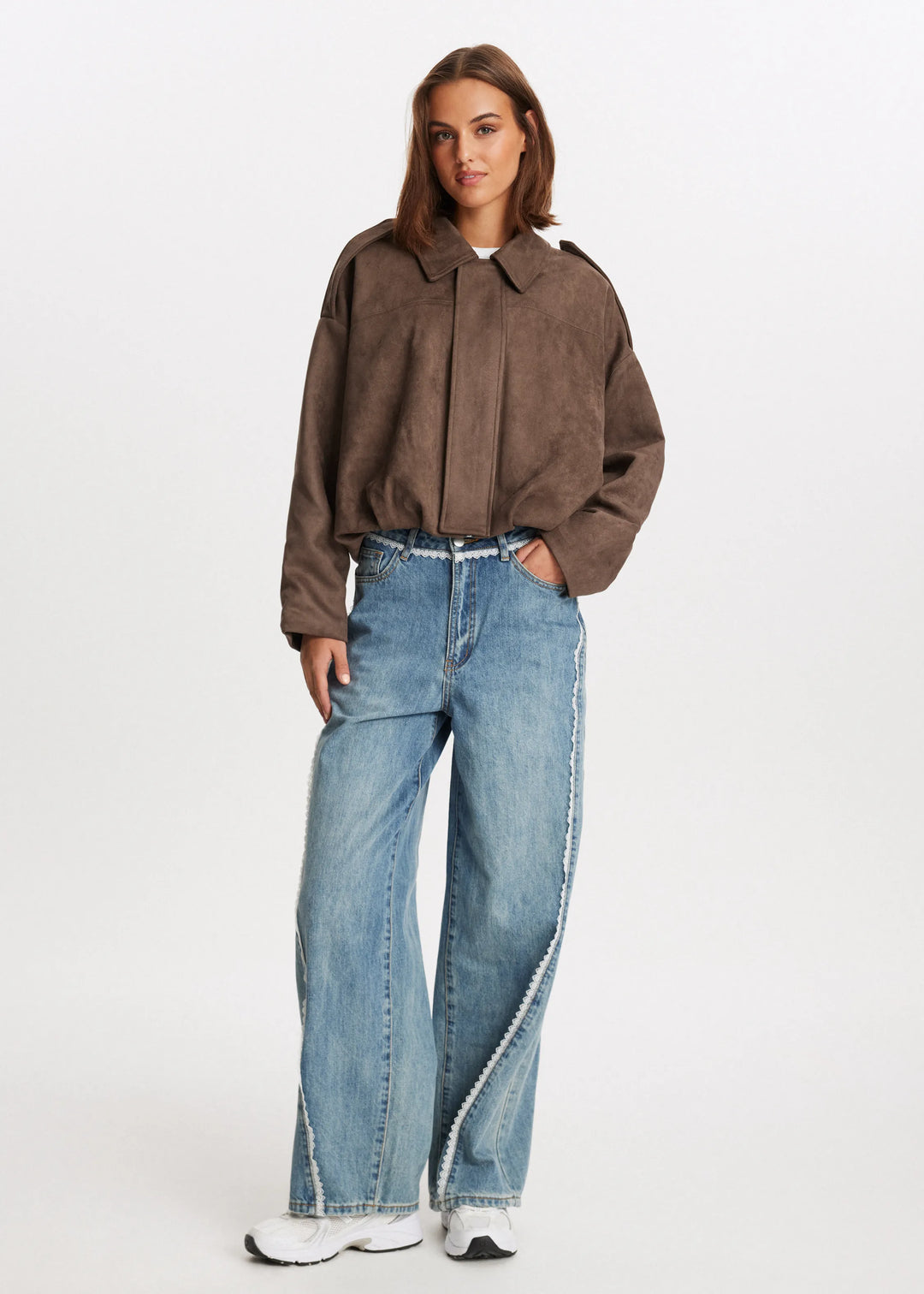 Camille™ | Veste Cropped en Suède