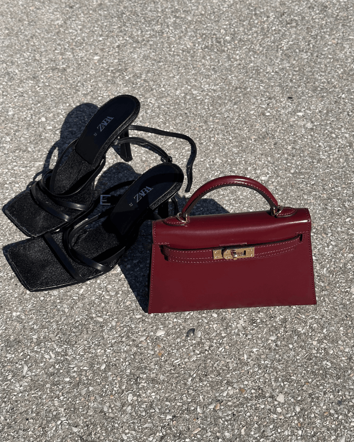 AMÉLIA | MINI SAC EN CUIR BORDEAUX ÉLÉGANT