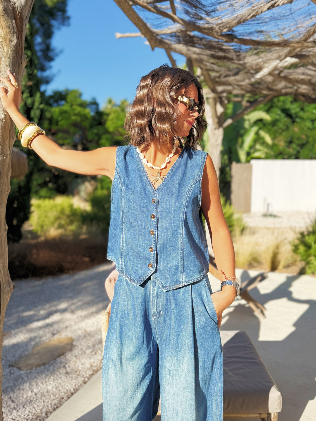 Solène™ | Ensemble coordonné en denim