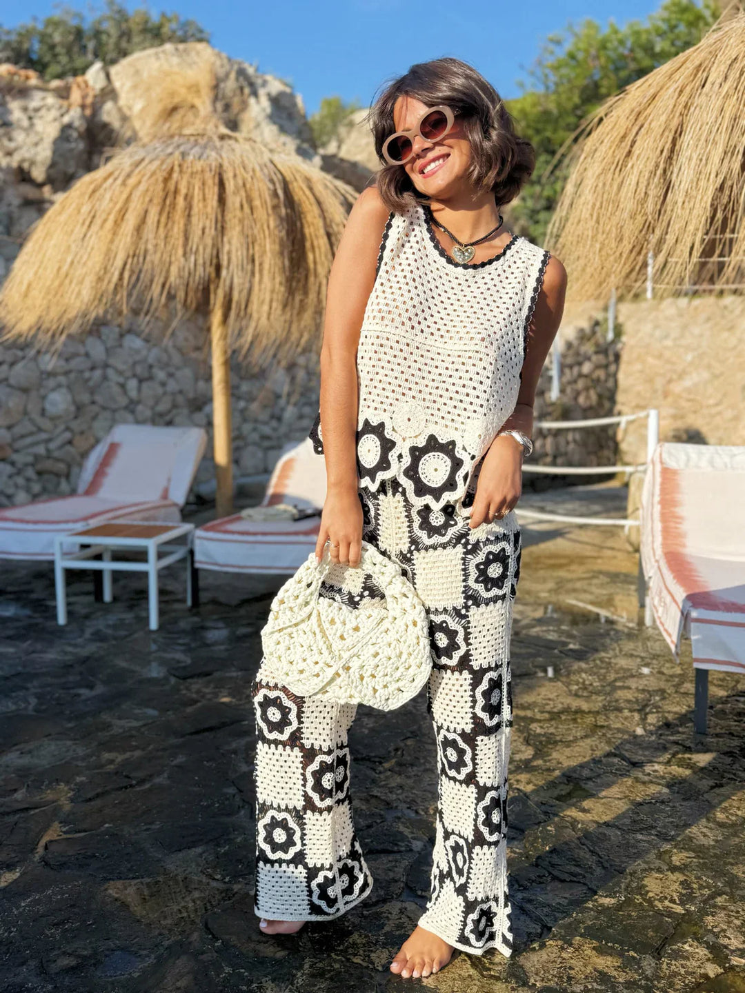 Clair™ | Ensemble d’été au crochet fleuri