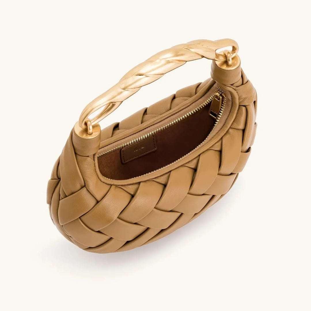 Solène™ | Sac Tressé en Cuir Végan