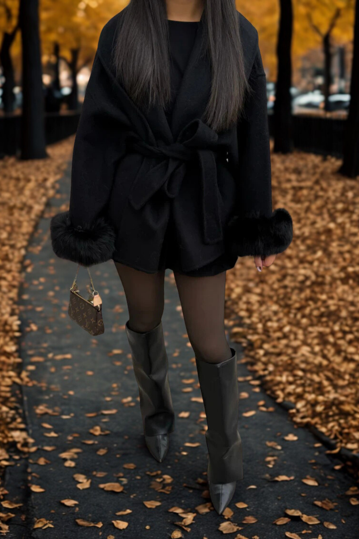 Manteau Fourrure Manche