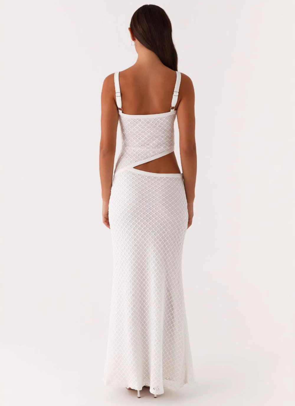 ALYA | ROBE MAXI EN MAILLE AJOURÉE D'ÉTÉ