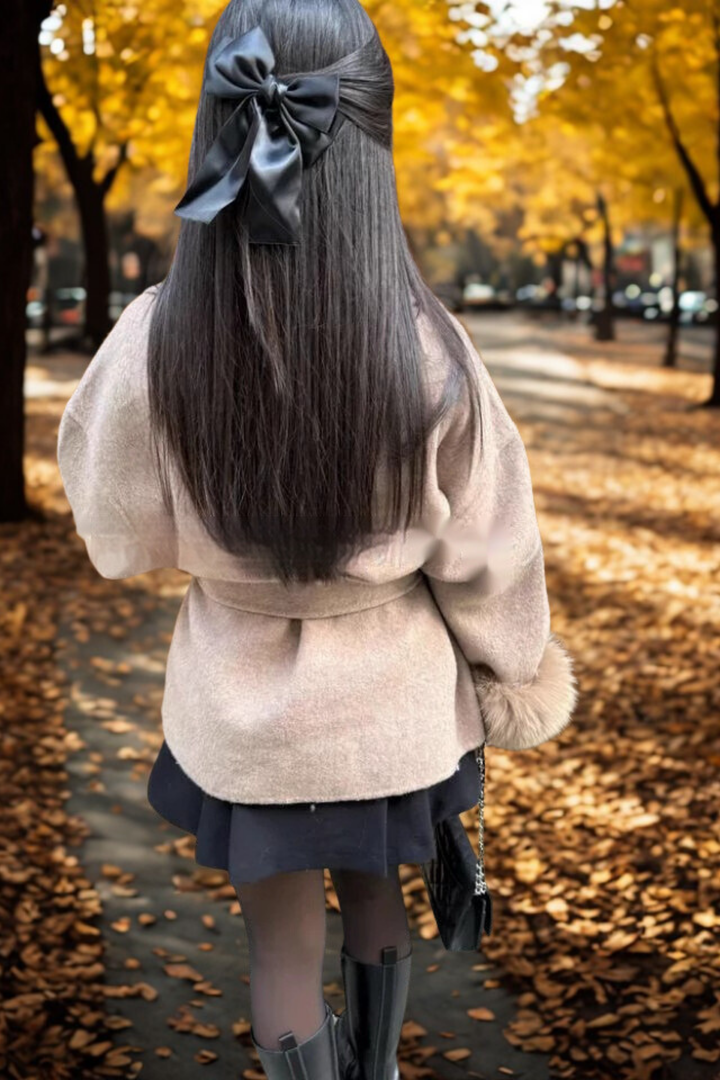 Manteau Fourrure Manche