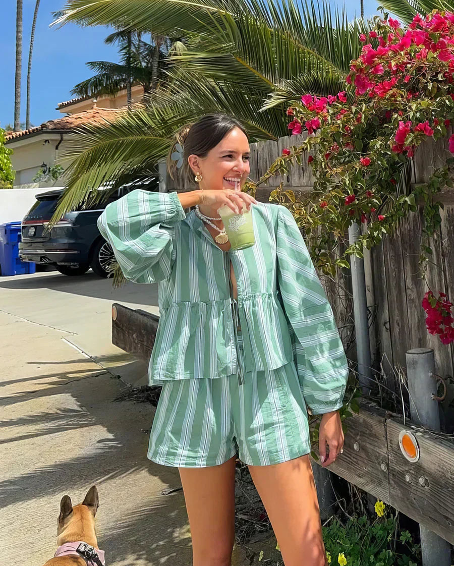 Amélie™ | Ensemble d’été léger à rayures