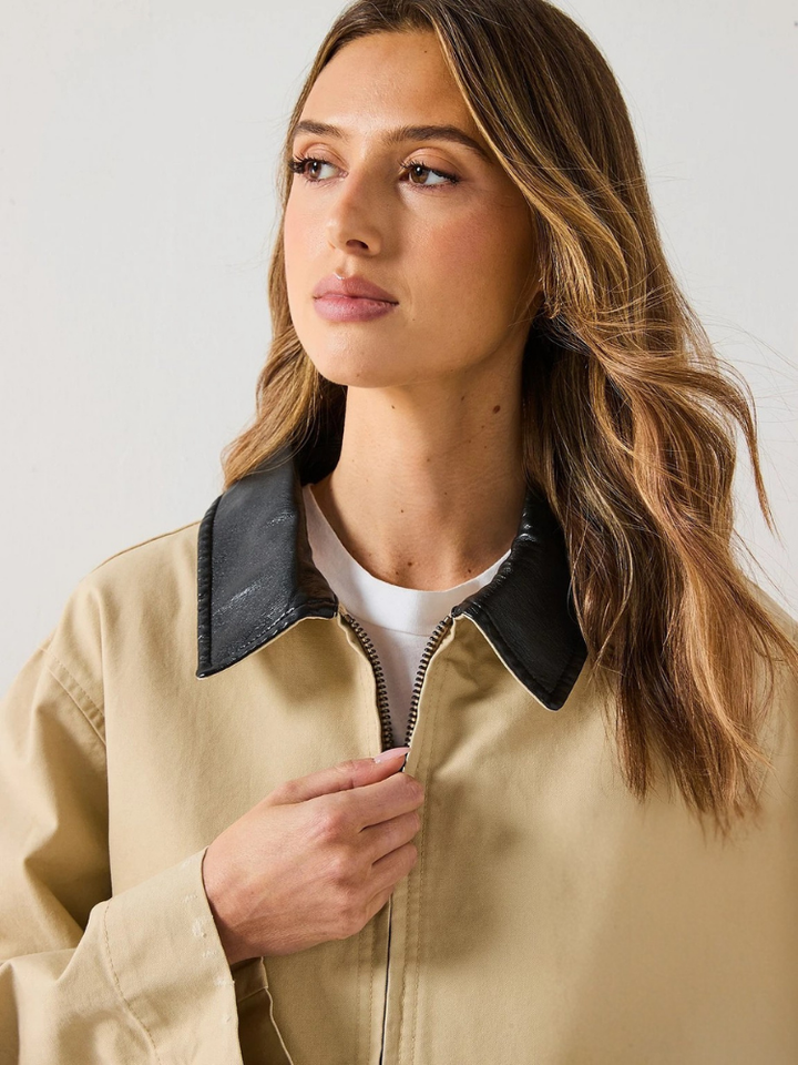 Élise™ | Veste intemporelle à col contrastant